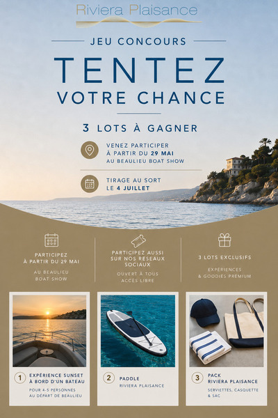 JEU CONCOURS RIVIERA PLAISANCE - �t� 2026 